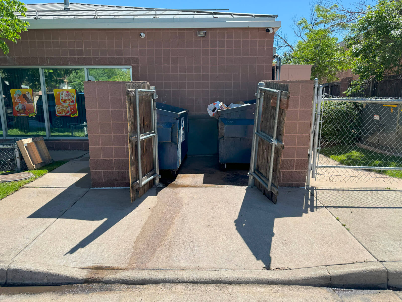 Dumpster Pad Cleaning