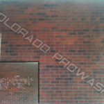 Graffiti Removal from Brick Building