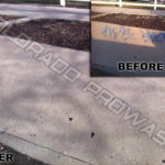 Graffiti Removal on Concrete